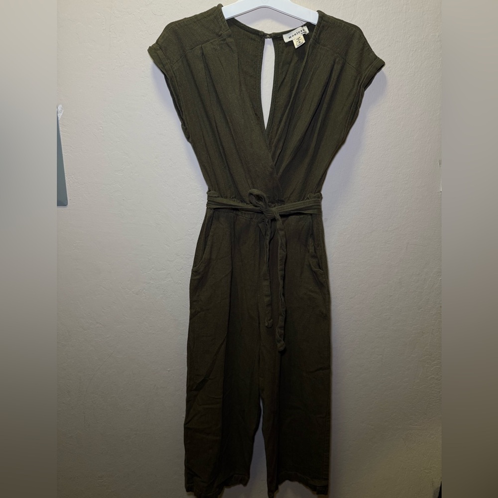 Monteau Dark Olive Jumpsuit